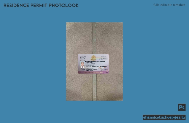 Fotoansicht der Aufenthaltskarte Irak Kurdistan FRONT2 Beispielvorschau